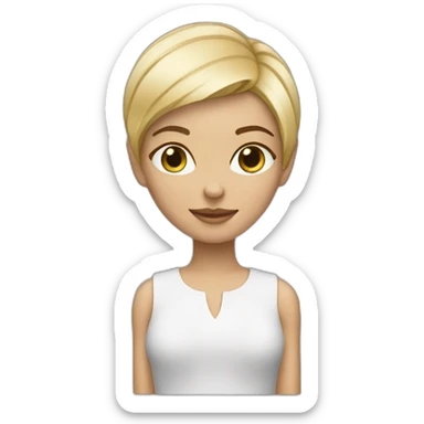 product-designer-shorthair-blond-girl sticker