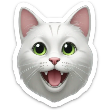 Cat the ghost of opera sticker