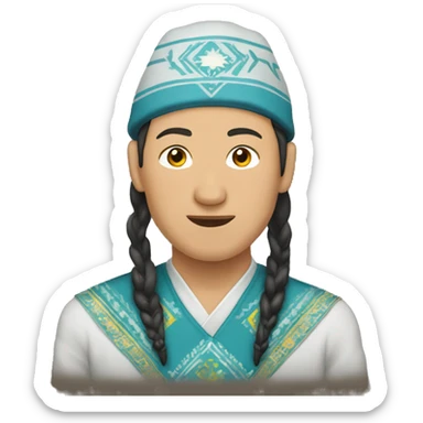 Kazakh people sticker