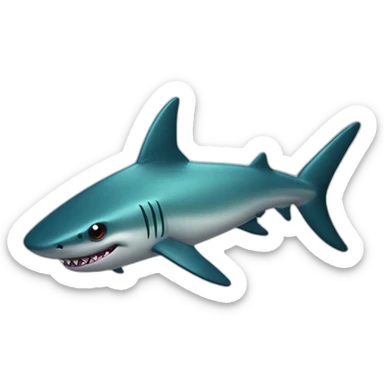 Star eyed shark sticker