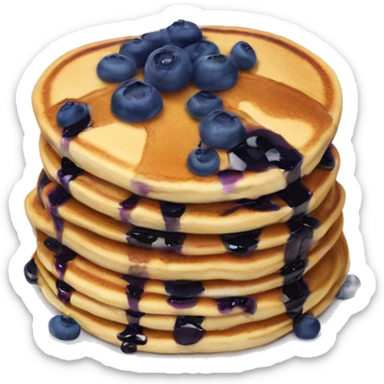 Blueberry pancakes  sticker
