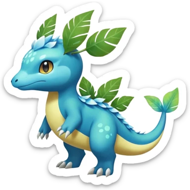 Elemental Exotic Tropical Celestial Sparky Fierce Viney Vinal Dusky Aurorus-Amaura-Auroras-Pokémon-Fakémon-creature sticker