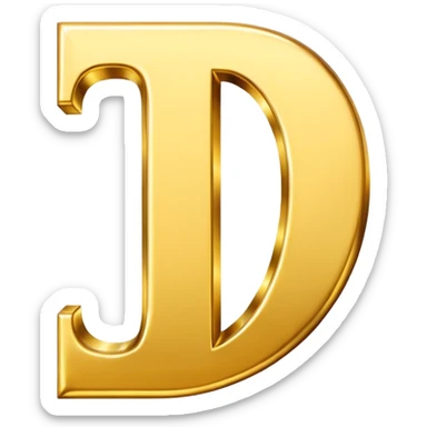 The letter: L sticker