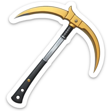 metal scythe sticker