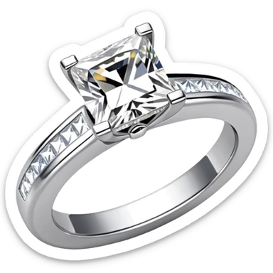 Can you make a princess cut diamond ring sticker