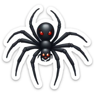 Black widow spider  sticker