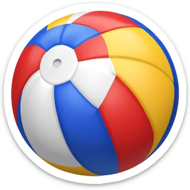 Colorful beach ball sticker