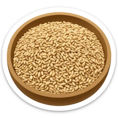 a bunch of sesame seeds, without a bowl sticker