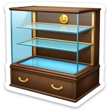 jewelry display case at Walmart sticker