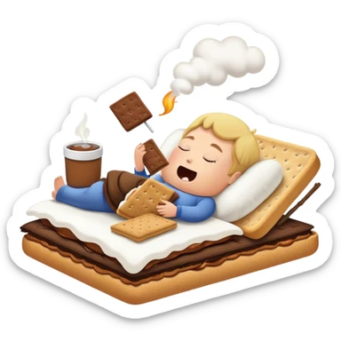 S’mores snoring  sticker