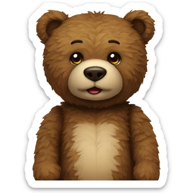 Amplitude teddy bear sticker