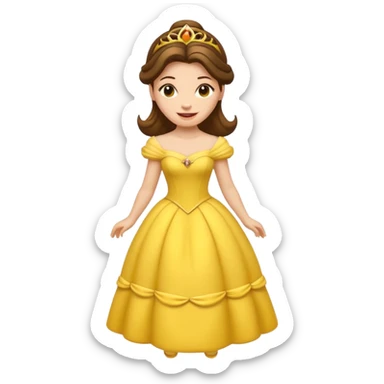 princess belle emoji not photo sticker