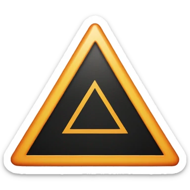 hazard triangle with the text "P 1 Alert" inside it sticker