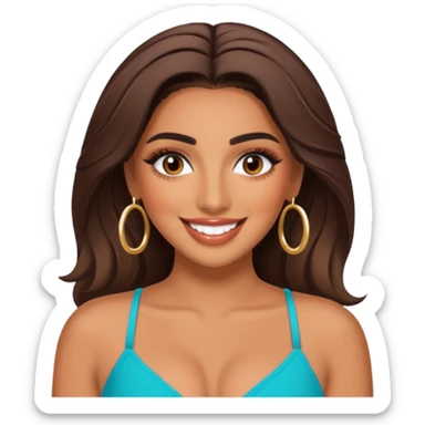 huda from love island crashout face  sticker