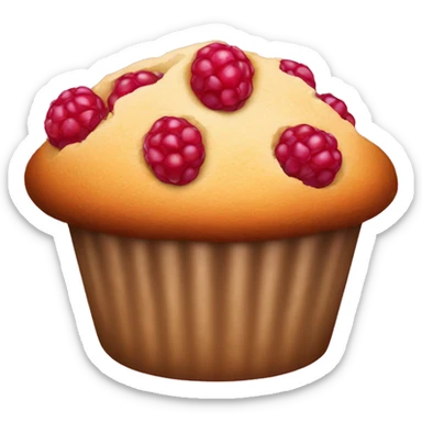 raspberry muffin  sticker