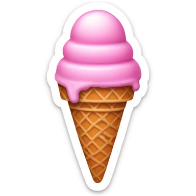 Pink Ice Cream sticker