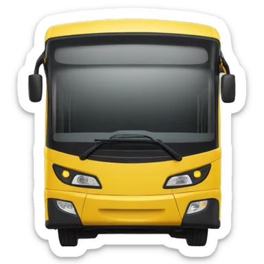 Autobús amarillo feo sticker