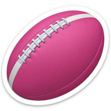 Rugby pink ball sticker