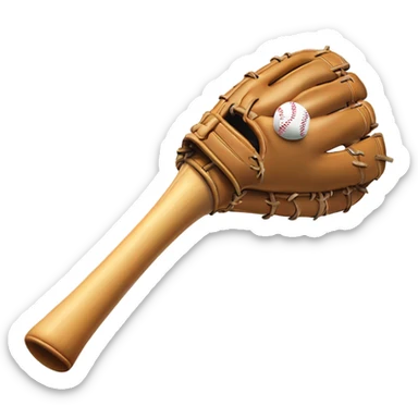 Merry Christmas Baseball bat and glove sticker