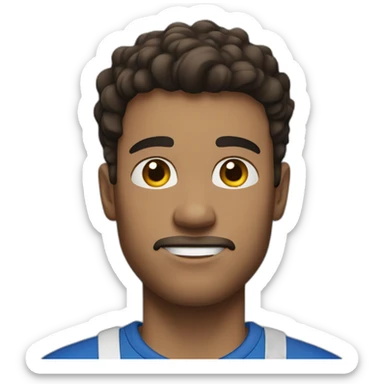 man with brown hair and light skin wears blue shorts and black socks sticker