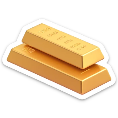 gold bar, without text sticker