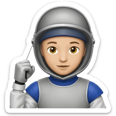 One of the two people who are fencing sticker