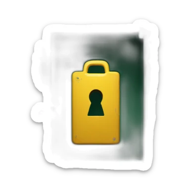 open safe in the middle of the emerald sticker