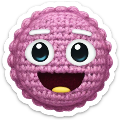 sparkles that are crocheted from wool sticker