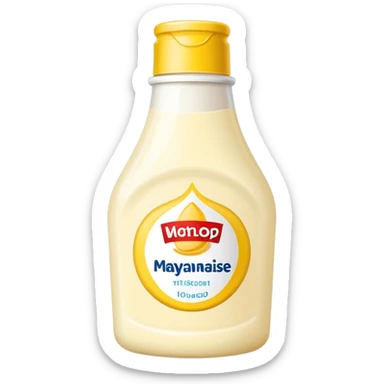 Mayonnaise bottle  sticker