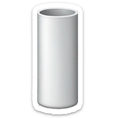 Large cylinder with a pointed top that looks like santa sticker