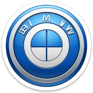 Create BMW logo Emoji sticker