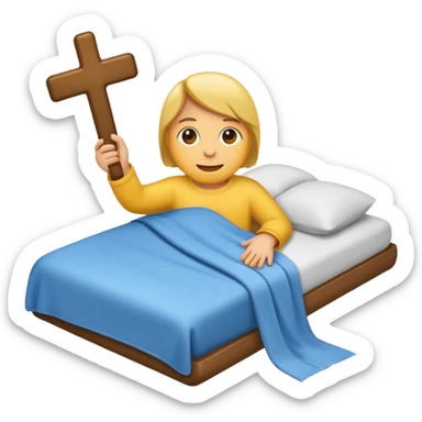 maak een emoji met een persoon emoji in het midden en dan een kruis of een vinkje in de handen van deze persoon sticker