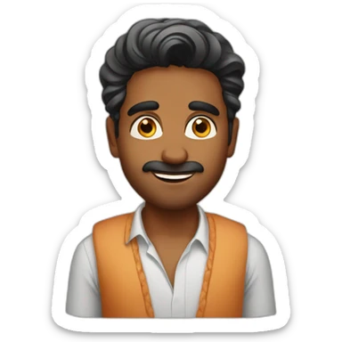 South Indian guy sticker