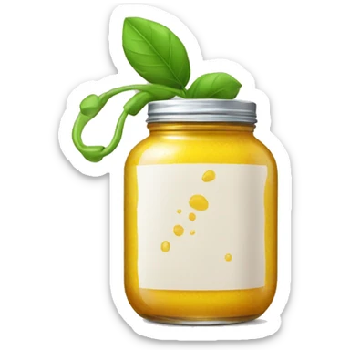 big headphones sauce jar sticker