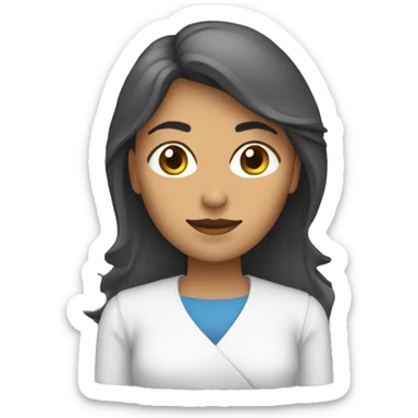 mujer de brazos cruzados sticker