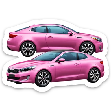 Pink Kia k5 sticker
