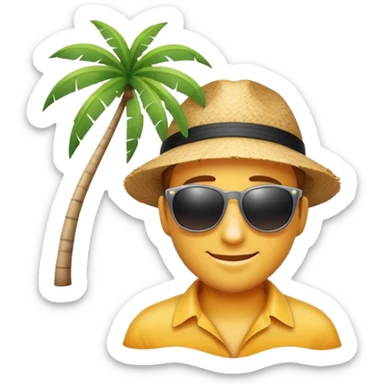 Emoji punta cana tirage au sort vacances sticker