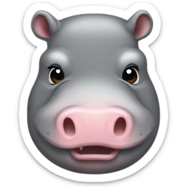 Hippopotame sticker