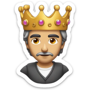 Zemmour qui a une couronne sticker