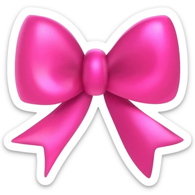 Бантики розовые sticker