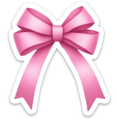 Pink bow  sticker