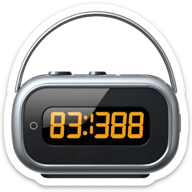iphone alarm clock  sticker