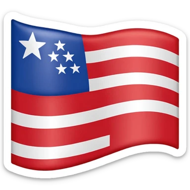 generate me a flag-emoji of the republic of rough and ready sticker