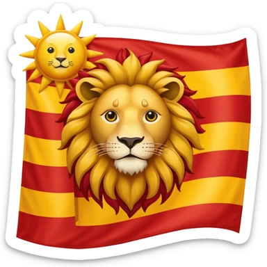 پرچم شیر و خورشید ایران sticker