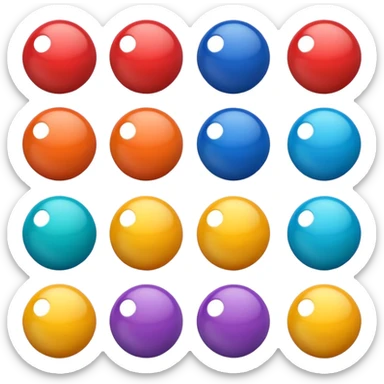color balls sticker