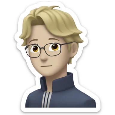 Gojo Satoru on a lazy Sunday sticker