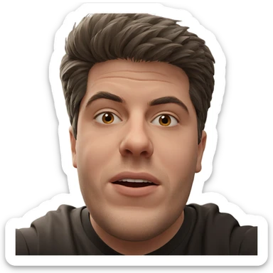 indoor portrait of a man sticker