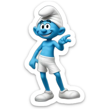 Smurfs in Paris sticker