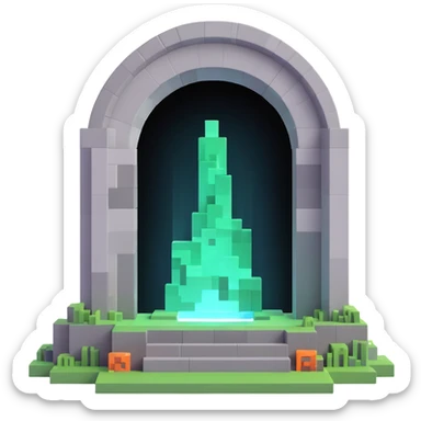 Minecraft End portal sticker