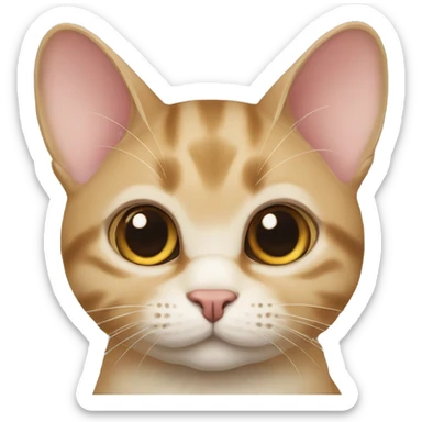 Cat golden British chinchilla sticker